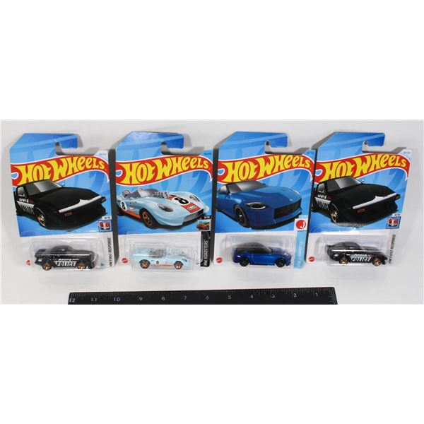 LOT OF 4 NEW SEALED HOT WHEELS INCL. POLICE RX 7
