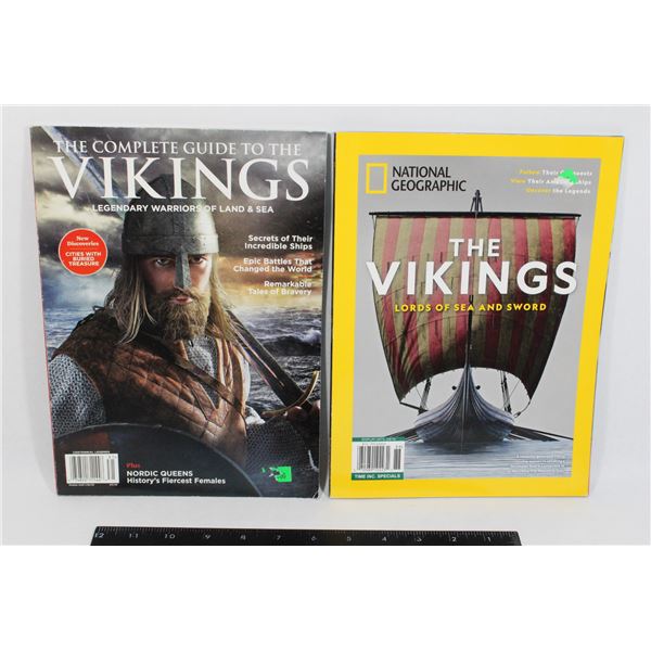 BUNDLE OF TWO MAGAZINES ABOUT VIKINGS INCLUDING