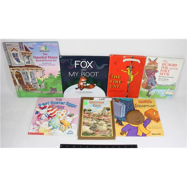 BUNDLE OF 7 KIDS BOOKS THE FIRE CAT DINOSAUR EGG