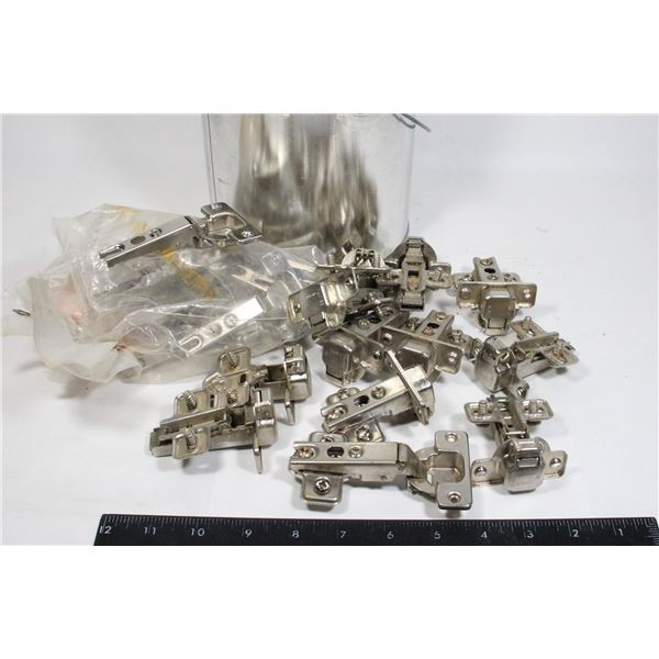 LOT OF CABINET HINGES/MOUNT PLATES