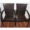 Image 1 : TWO INDOOR/ OUTDOOR CHAIRS *DAMAGE, READ ON