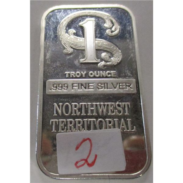 TROY OUNCE .999 SILVER (NOT TESTED FOR SILVER CONTENT - NOT VERIFIED - SOLD AS IS)