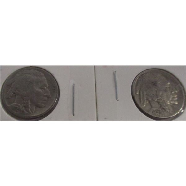 1934 & 1936 USA INDIAN HEAD NICKELS