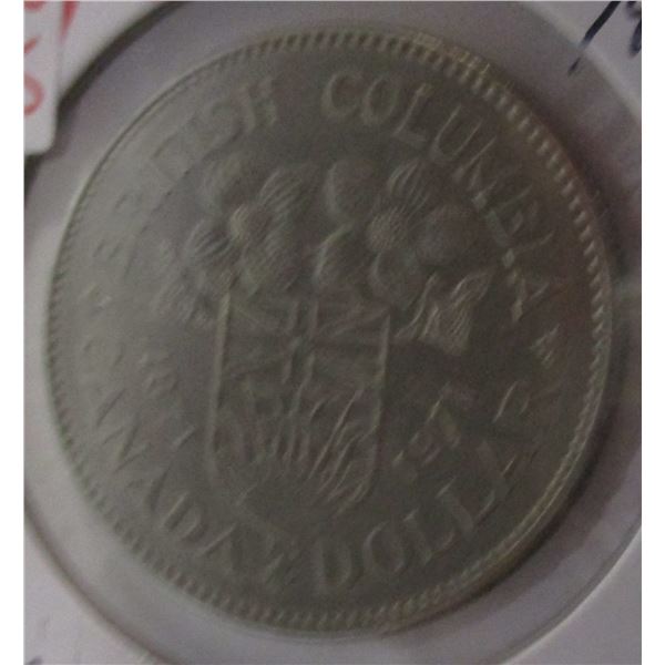 1871 - 1971 BRITISH COLUMBIA CANADA DOLLAR