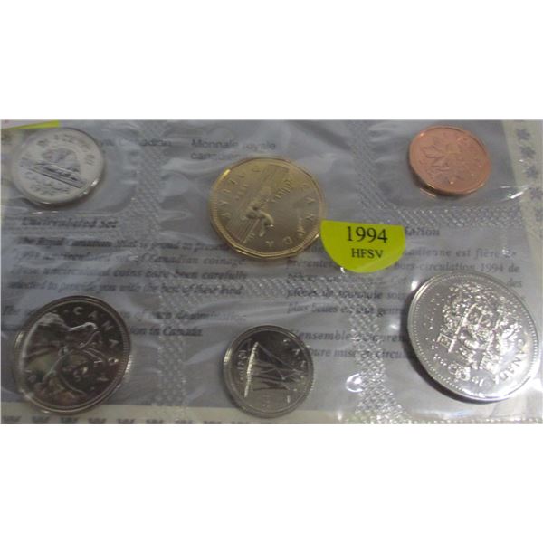 1994 PROOF CANADA MINT SEALED COIN SET