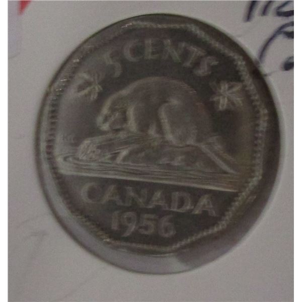 1956 PROOF CAMEO 12 SIDED CANADA NICKEL