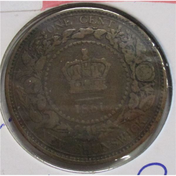 1861 VICTORIAN NEW BRUNSWICK LARGE PENNY TOKEN