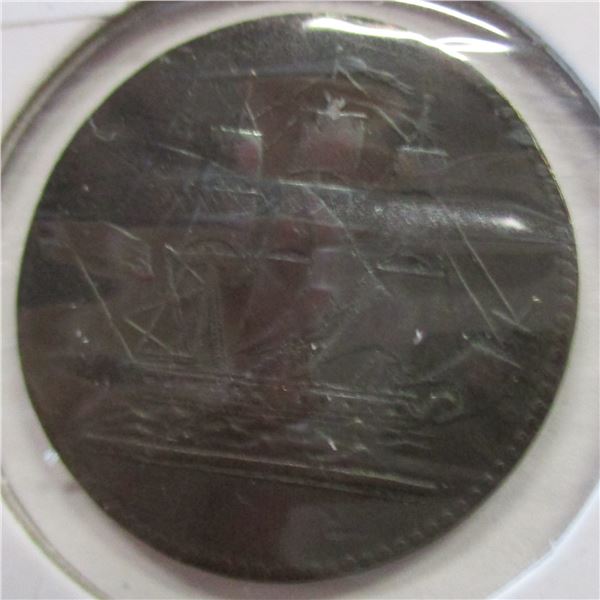 SHIPS COLONIES & COMMERCE LARGE PENNY TOKEN