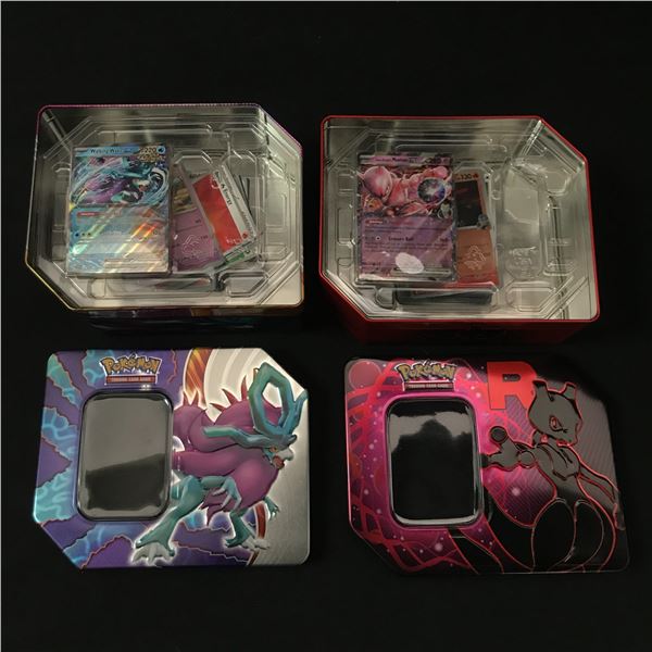 2 TINS OF POKEMON TCG CARDS - BULK