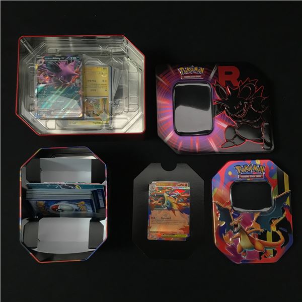 2 TINS OF POKEMON TCG CARDS - BULK