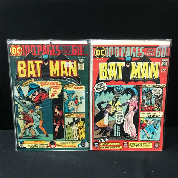 LOT OF 2 BATMAN COMICS #257 AND 259 - DC COMICS