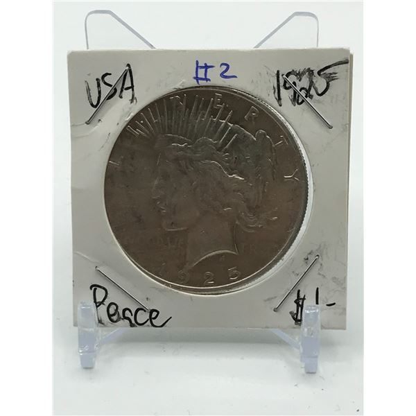 PEACE USA SILVER DOLLAR - 1925
