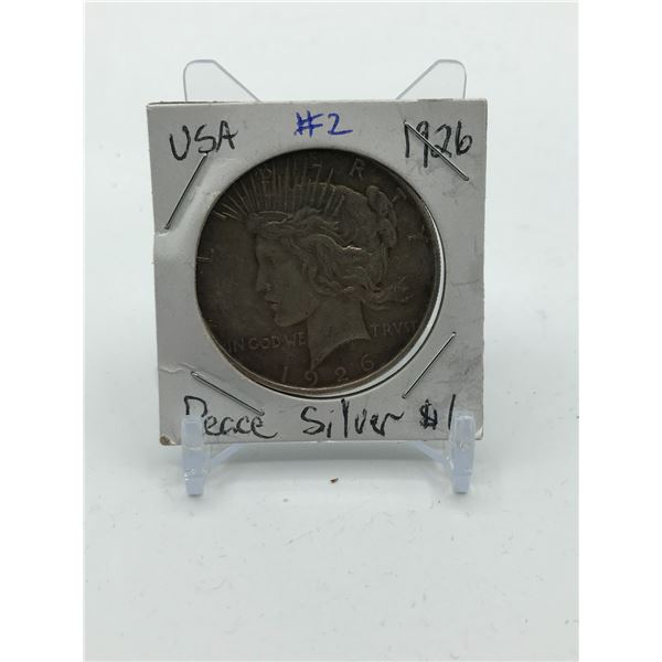 PEACE USA SILVER DOLLAR - 1926