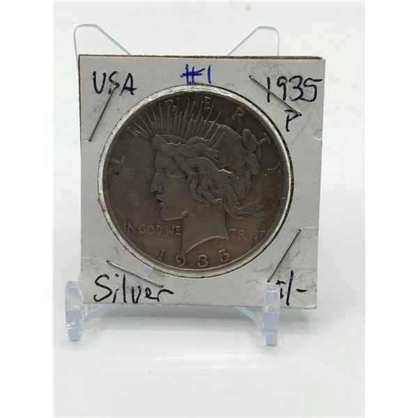 PEACE USA SILVER DOLLAR - 1935