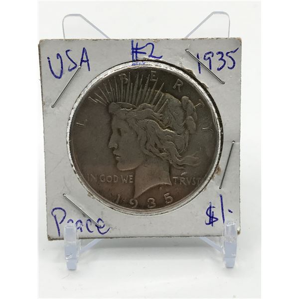 PEACE USA SILVER DOLLAR - 1935