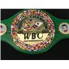 Image 3 : MIKE TYSON SIGNED GREEN REPLICA CHAMPIONSHIP BELT - WWOC COA