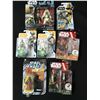 Image 1 : LOT OF 7 STAR WARS ACTION FIGURES IN ORIGINAL PACKAGING