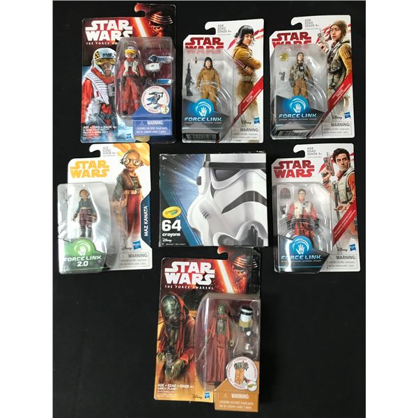 LOT OF 7 STAR WARS ACTION FIGURES IN ORIGINAL PACKAGING