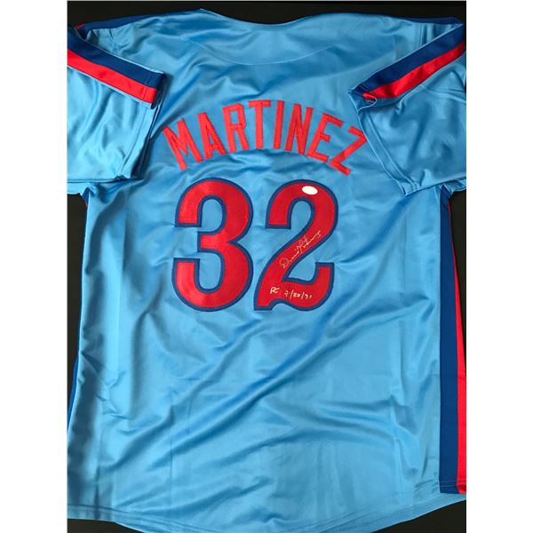 PEDRO MARTINEZ SIGNED BASEBALL JERSEY - JSA COA