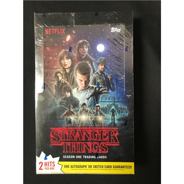 TOPPS STRANGER THINGS SEASON ONE SEALED HOBBY TRADING CARDS BOX