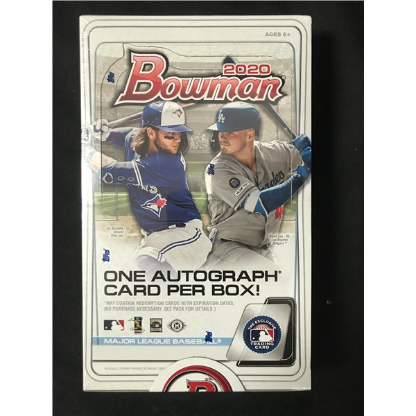 2020 BOWMAN BASEBALL SEALED HOBBY TRADING CARDS BOX