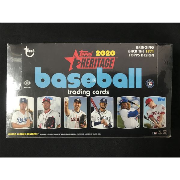 2020 TOPPS HERITAGE BASEBALL SEALED HOBBY TRADING CARDS BOX