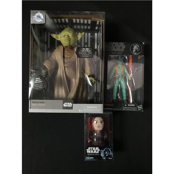 LOT OF 3 STAR WARS ACTION FIGURES IN ORIGINAL PACKAGING