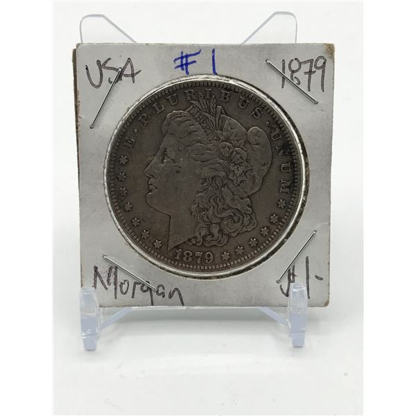 MORGAN USA SILVER DOLLAR - 1879