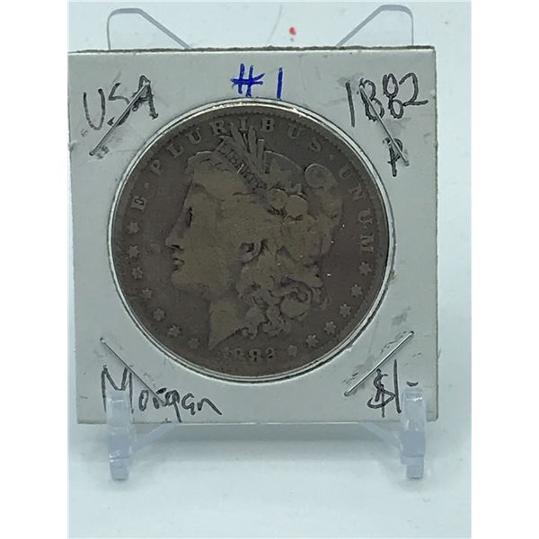 MORGAN USA SILVER DOLLAR - 1882 PHILADELPHIA MINT