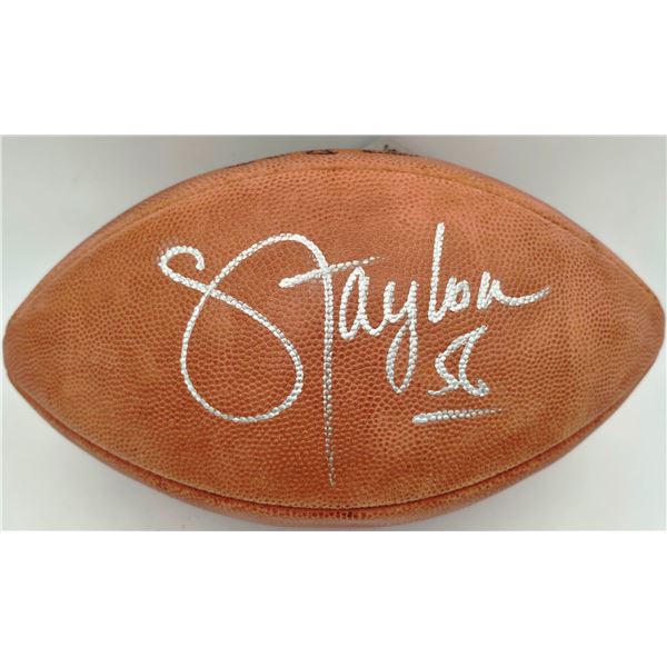 LAWRENCE TAYLOR SIGNED FOOTBALL - BECKETT COA