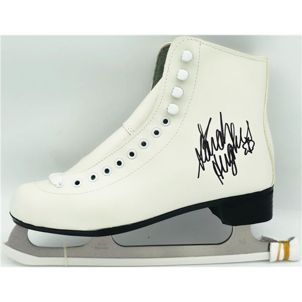 SARAH HUGHES SIGNED TEAM USA FIGURE SKATE (BECKETT COA)
