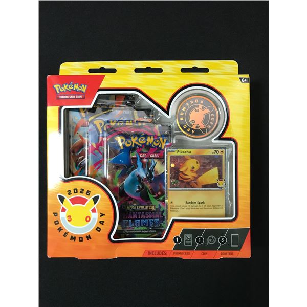 POKEMON 2026 POKEMON DAY SEALED TRADING CARDS BOX