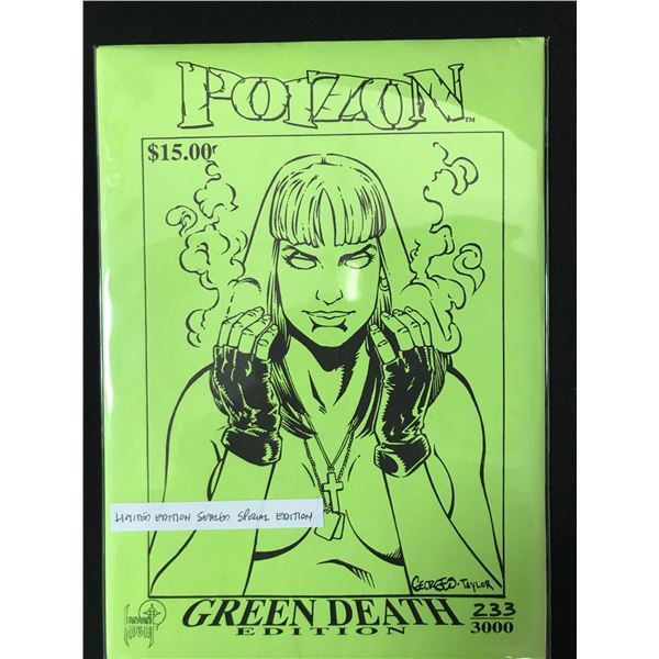 POIZON GREEN DEATH SEALED SPECIAL EDTION 233/3000 - LONDON KNIGHT COMICS