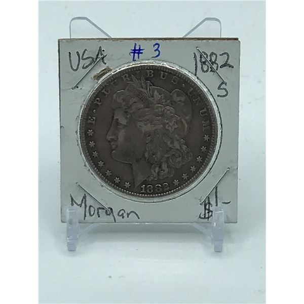 1882 MORGAN SILVER DOLLAR SAN FRANCISCO MINT