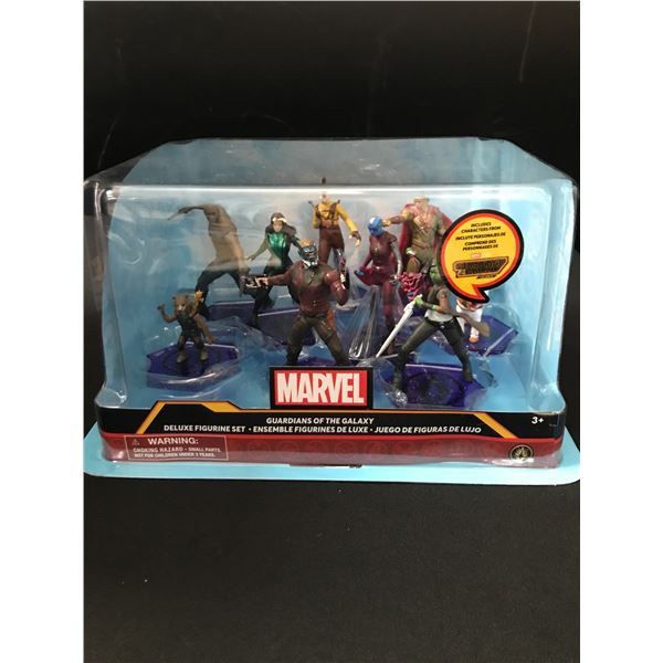 MARVEL GUARDIANS OF THE GALAXY DELUXE FIGURINE SET IN ORIGINAL PACKAGING