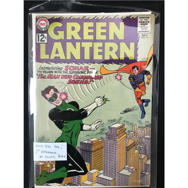 GREEN LANTERN #14 (1962) 1ST APP SONAR - DC COMICS