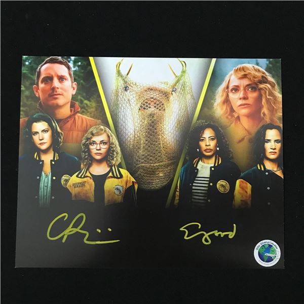 CHRISTINA RICCI AND ELIJAH WOOD DUAL SIGNED YELLOWJACKETS 8X10 - WWOC COA