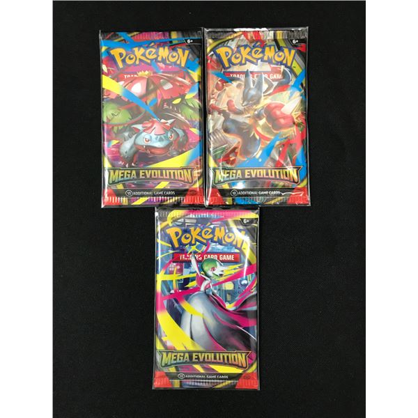 LOT OF 3 POKEMON TCG MEGA REVOLUTION SEALED BOOSTER PACKS