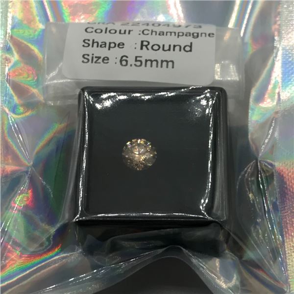 1 CT MOISSANITE BRILLIANT CHAMPAGNE