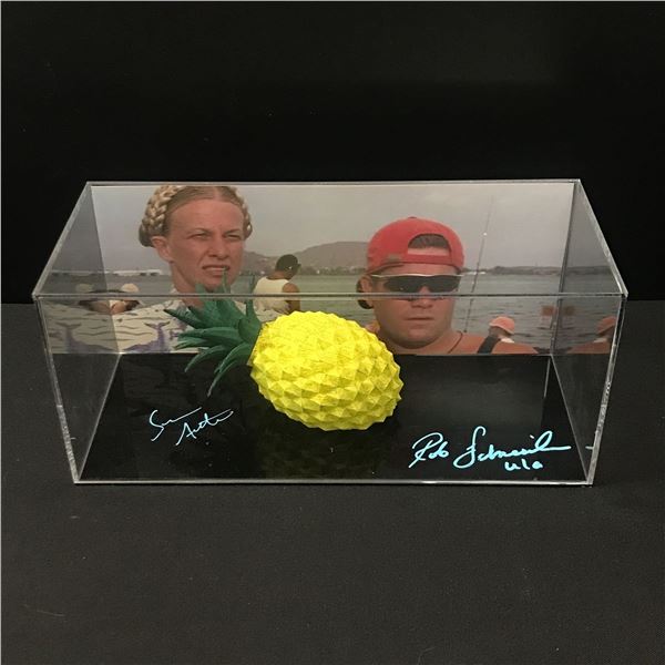 SEAN ASTIN AND ROB SCHNEIDER DUAL SIGNED 50 FIRST DATES PRESENTATION PIECE - WWOC COA