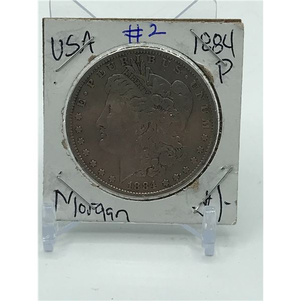 MORGAN SILVER DOLLAR - 1884 PHILDELPHIA MINT