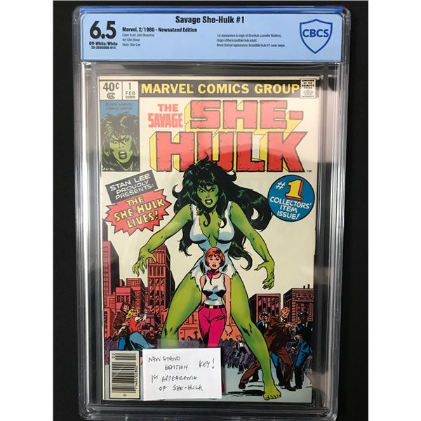 SAVAGE SHE HULK #1 1ST APPEARANCE OF SHE HULK - CBCS GRADE 6.5
