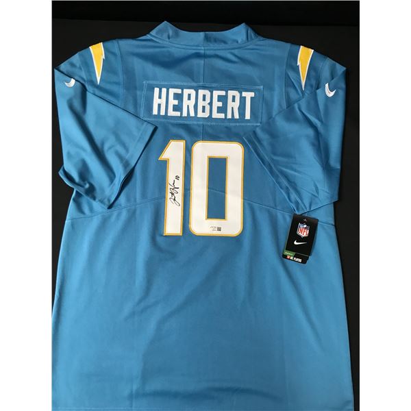 JUSTIN HERBERT SIGNED LOS ANGELES CHARGERS CUSTOM JERSEY - ACE COA