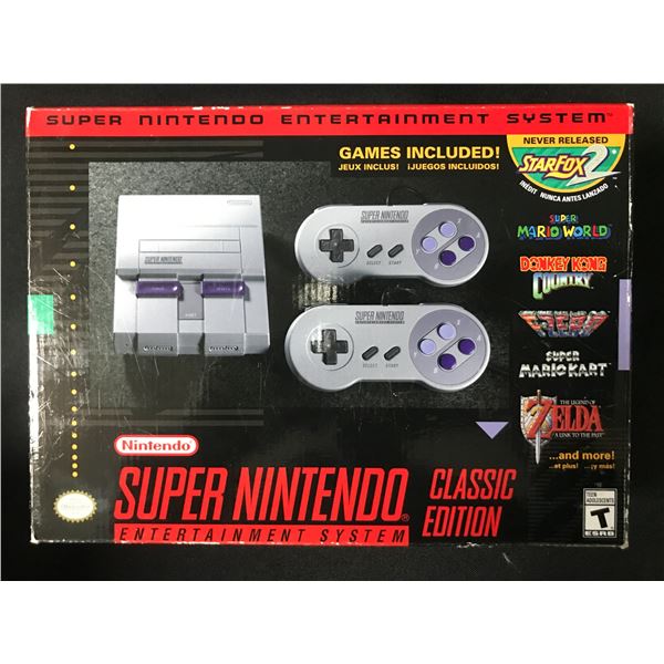 SUPER NINTENDO CLASSIC EDITION ENTERTAINMENT SYSTEM IN ORIGINAL BOX