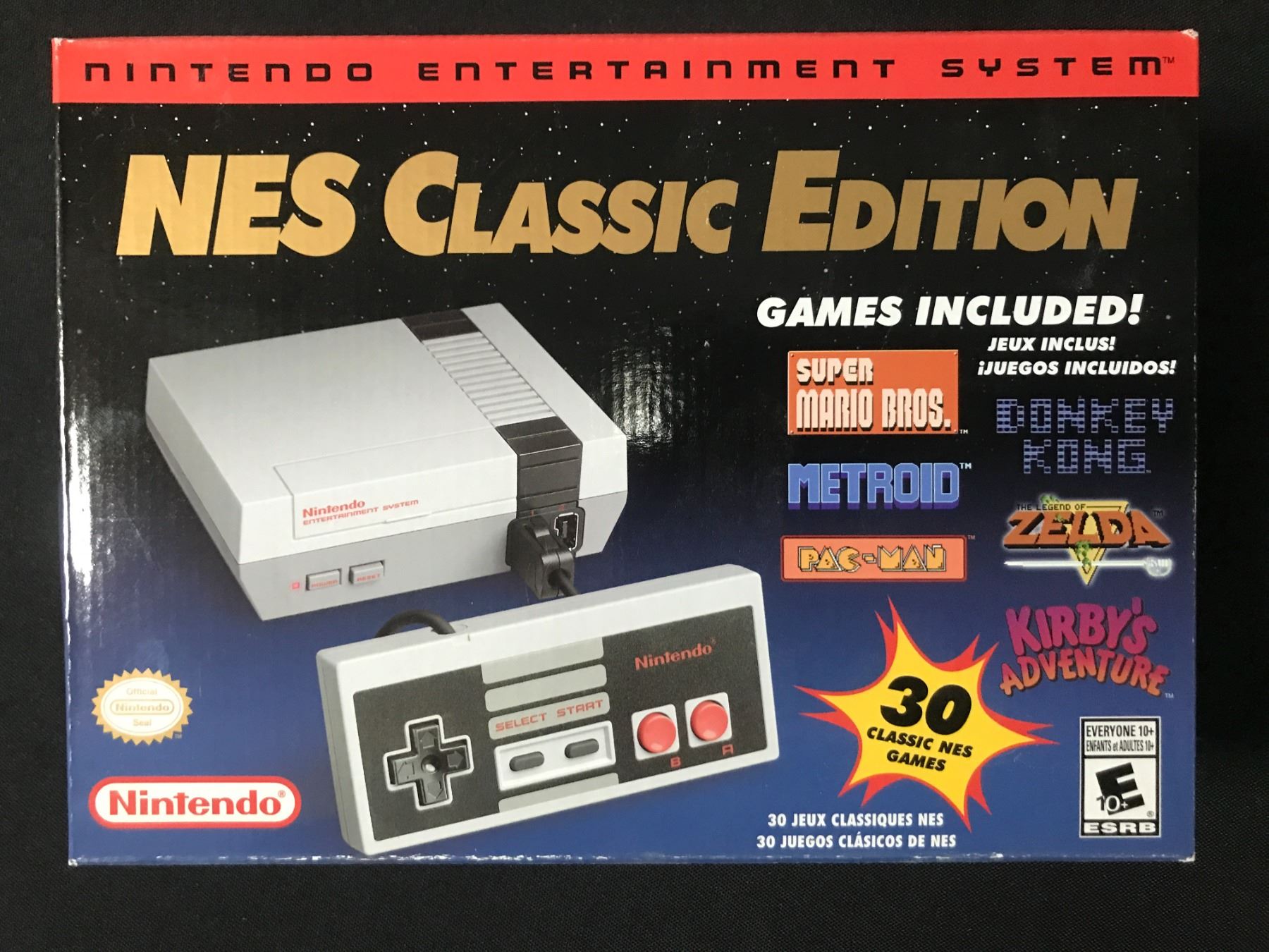 NES CLASSIC EDITION ENTERTAINMENT SYSTEM IN ORIGINAL BOX