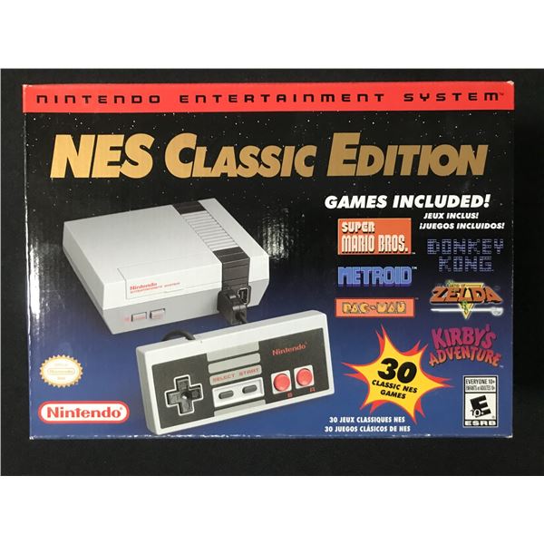 NES CLASSIC EDITION ENTERTAINMENT SYSTEM IN ORIGINAL BOX
