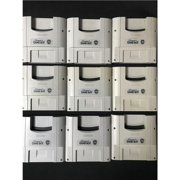 LOT OF 9 GAME BOY TO SNES CARTRIDGES