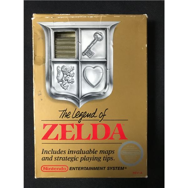 LEGEND OF ZELDA NINTENDO ENTERTAINMENT SYSTEM GAME WITH ORIGINAL PACKING AND INSTRUCTION BOOKLET
