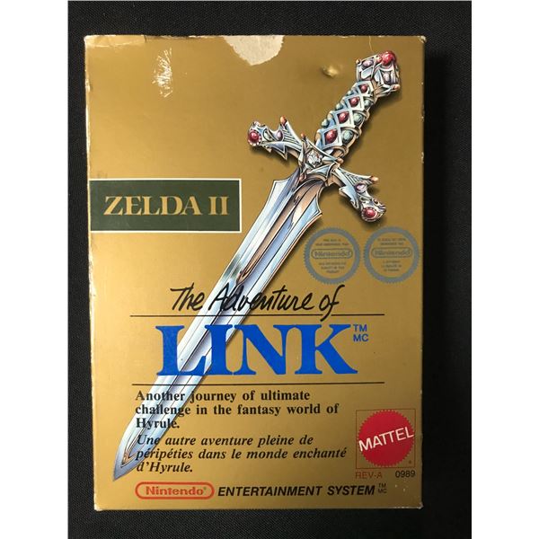 ZELDA II THE LEGENDS OF LINK NINTENDO ENTERTAINMENT SYSTEM GAME WITH ORIGINAL PACKING AND INSTRUCTIO