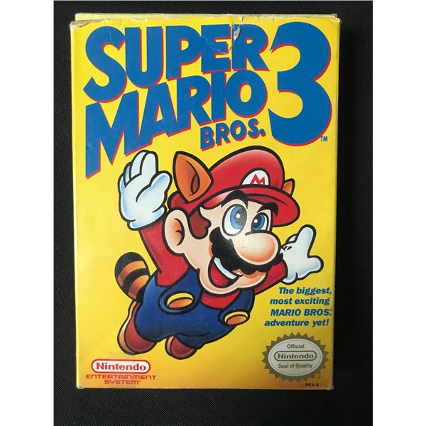 SUPER MARIO BROS 3 NINTENDO ENTERTAINMENT SYSTEM GAME WITH ORIGINAL PACKING AND INSTRUCTION BOOKLET